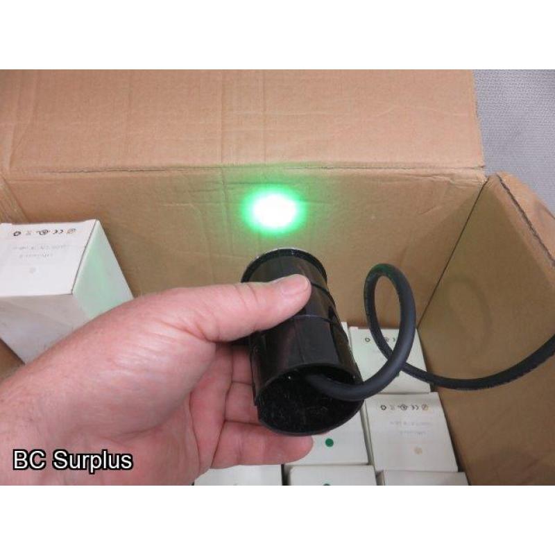 Q-349: Inground 12V LED Lights – Green – 27 Items