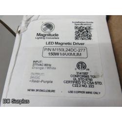 Q-371: LED Magnetic Drivers – 277V/24V – 1 Lot