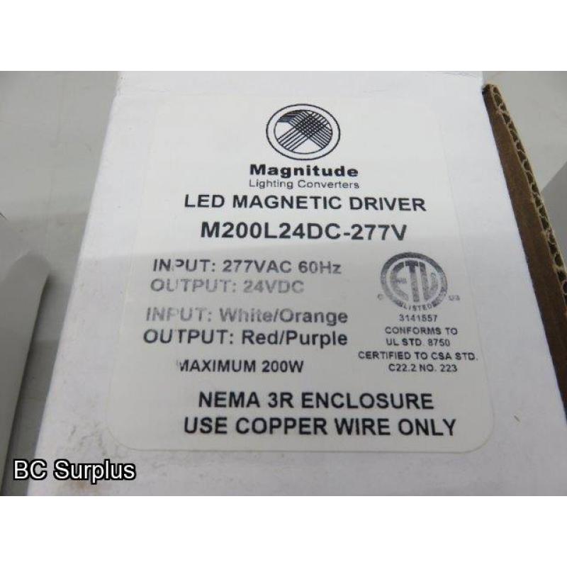 Q-372: LED Magnetic Drivers – 277V/24V – 1 Lot