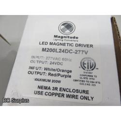 Q-372: LED Magnetic Drivers – 277V/24V – 1 Lot