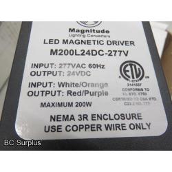 Q-372: LED Magnetic Drivers – 277V/24V – 1 Lot