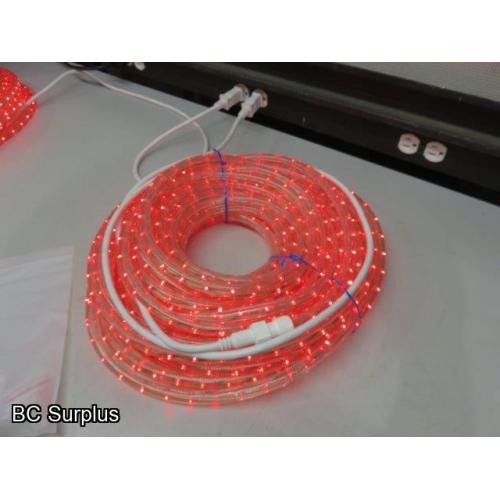 Q-325: LED Rope Light – 1 Length of 75 Feet – Red