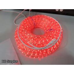 Q-325: LED Rope Light – 1 Length of 75 Feet – Red