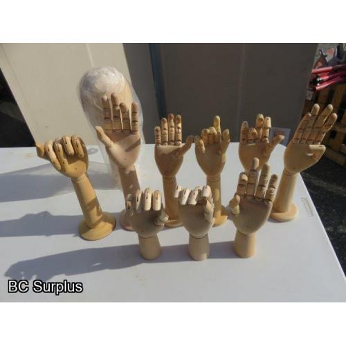 Q-421: Wooden Hands & Head – 10 Items