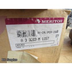 Q-431: Meritor Truck Parts – Hubs; Rotors & Calipers – 1 Lot