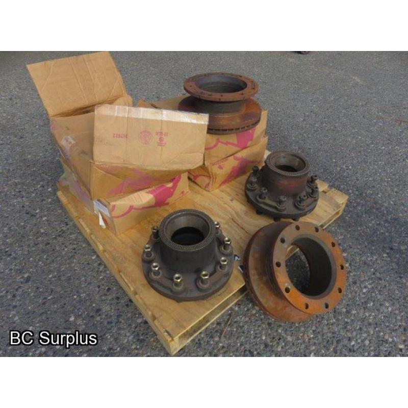 Q-431: Meritor Truck Parts – Hubs; Rotors & Calipers – 1 Lot