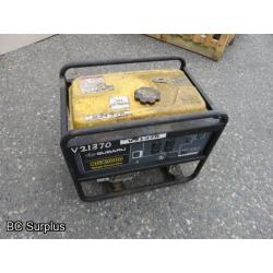 Q-439: Subaru RGX3000 Portable Generator – 71 Hrs