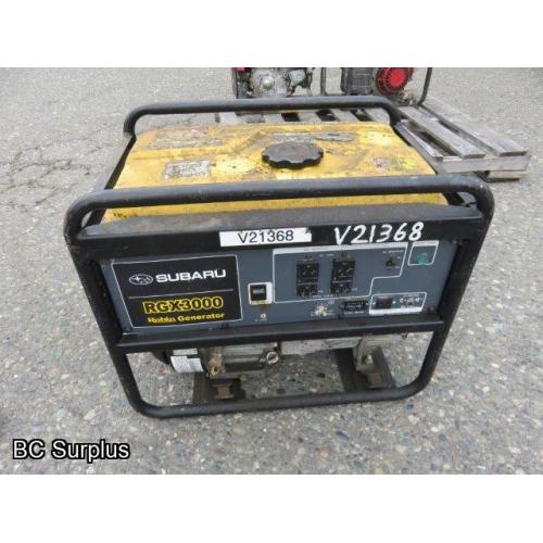 Q-440: Subaru RGX3000 Portable Generator – 23 Hrs