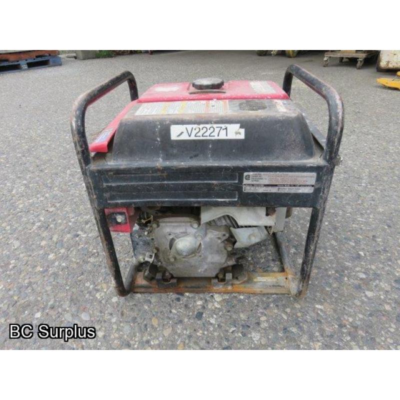 Q-441: Honda EM3000C Portable Generator