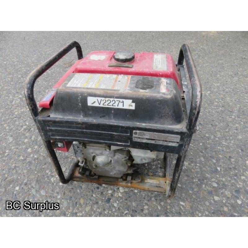 Q-441: Honda EM3000C Portable Generator