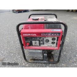 Q-441: Honda EM3000C Portable Generator