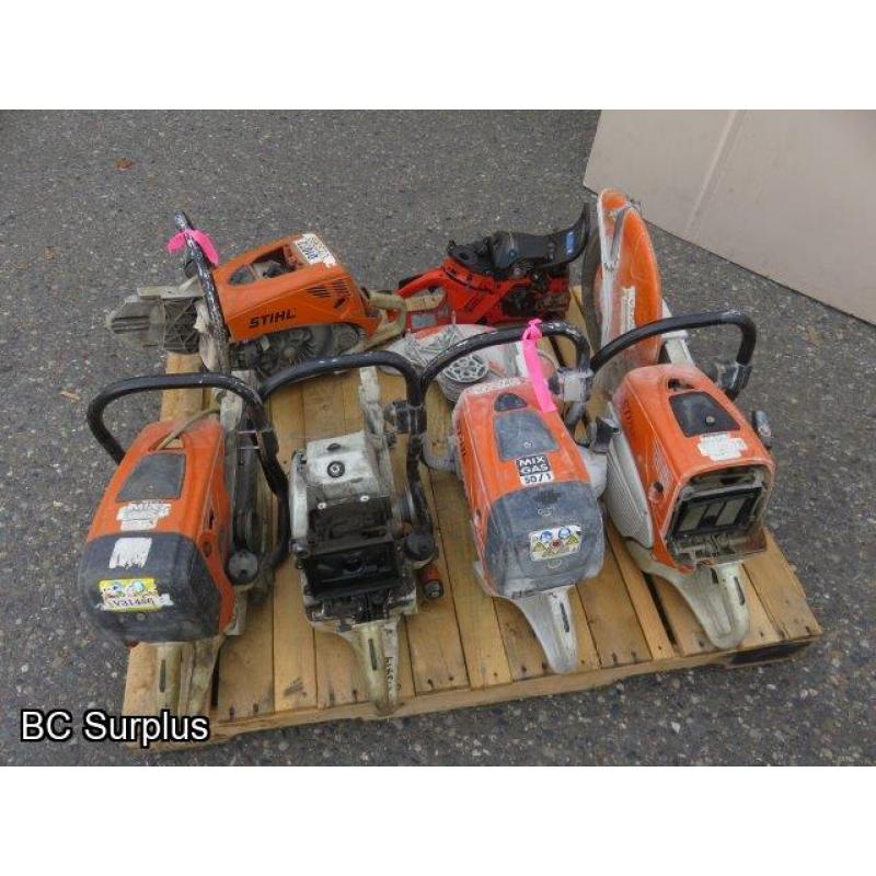 Q-445: Stihl TS800 Cut-Off Saws – 1 Pallet – Parts