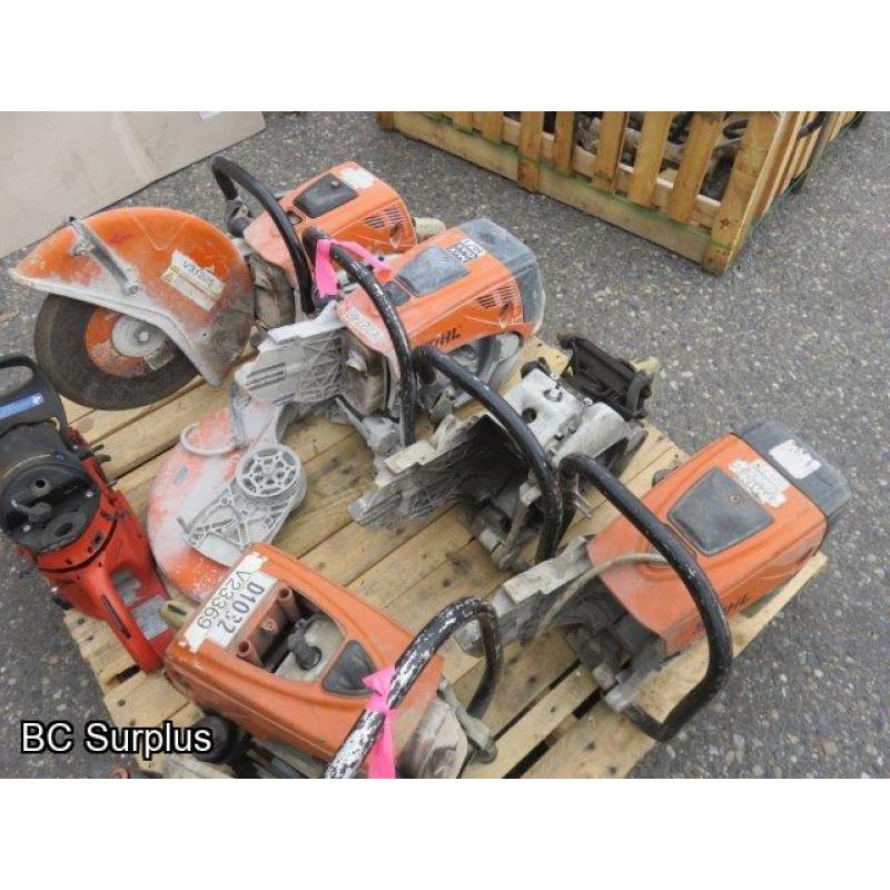 Q-445: Stihl TS800 Cut-Off Saws – 1 Pallet – Parts