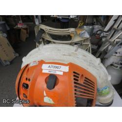 Q-446: Stihl 65cc Backpack Blower