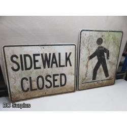 Q-464: Vintage Street Signs – 2 Items