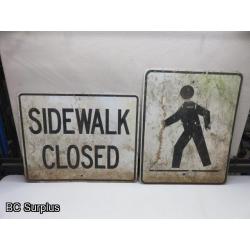 Q-464: Vintage Street Signs – 2 Items