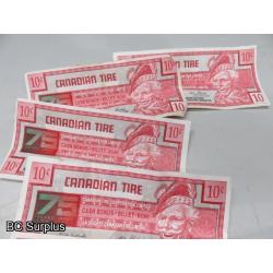 Q-509: Foreign Currency & Canadian Tire Money – 1 Lot