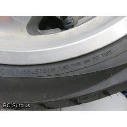 Q-520: Dunlop 180/60R16 Motorcycle Tire on Honda Rim & Parts