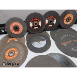 Q-524: Cutting Discs & Grinding Wheels – Various – 1 Lot