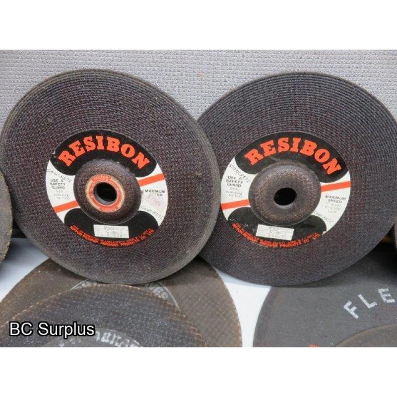 Q-524: Cutting Discs & Grinding Wheels – Various – 1 Lot