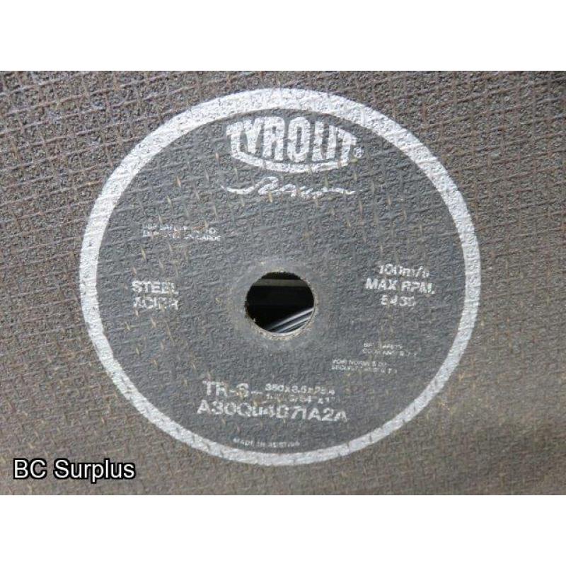 Q-524: Cutting Discs & Grinding Wheels – Various – 1 Lot