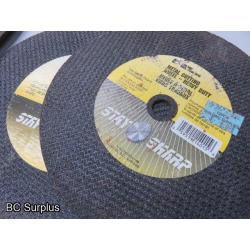 Q-524: Cutting Discs & Grinding Wheels – Various – 1 Lot