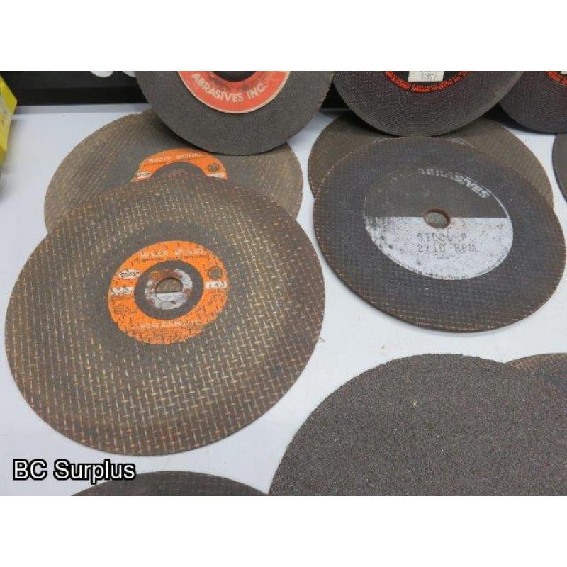 Q-524: Cutting Discs & Grinding Wheels – Various – 1 Lot