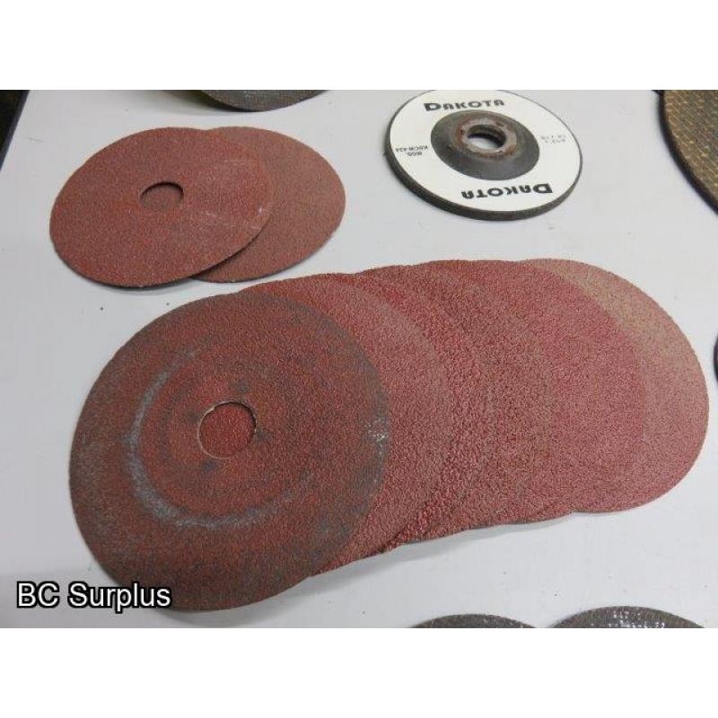 Q-524: Cutting Discs & Grinding Wheels – Various – 1 Lot