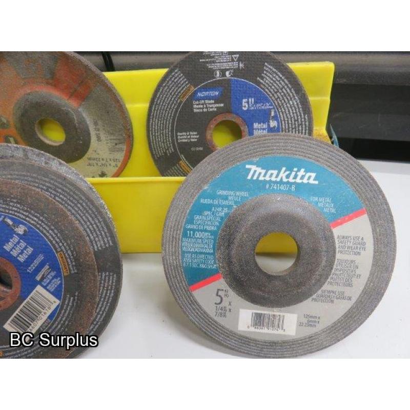 Q-524: Cutting Discs & Grinding Wheels – Various – 1 Lot