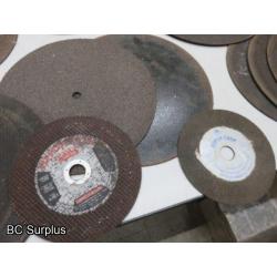 Q-524: Cutting Discs & Grinding Wheels – Various – 1 Lot