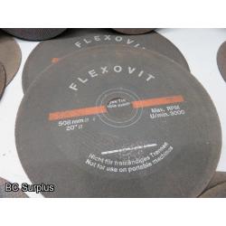 Q-524: Cutting Discs & Grinding Wheels – Various – 1 Lot