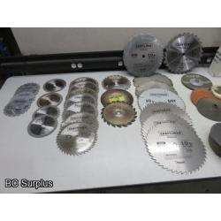 Q-525: Saw Blades & Sand Paper – 1 Lot