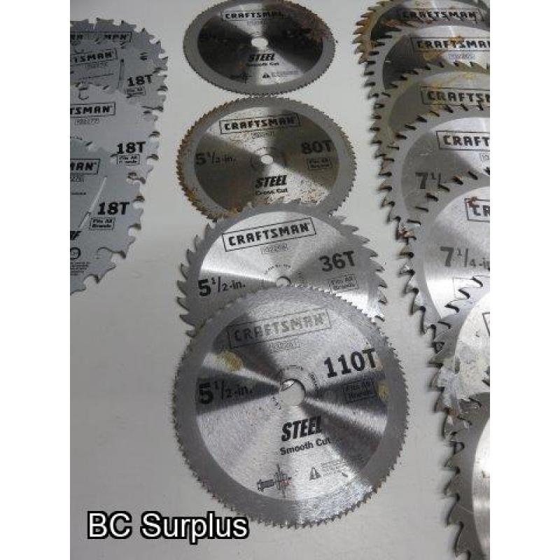 Q-525: Saw Blades & Sand Paper – 1 Lot