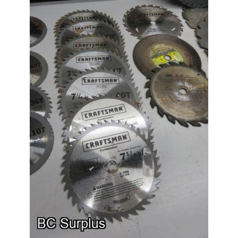 Q-525: Saw Blades & Sand Paper – 1 Lot