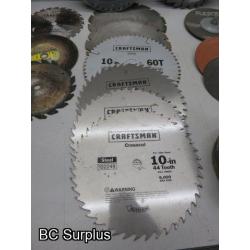 Q-525: Saw Blades & Sand Paper – 1 Lot