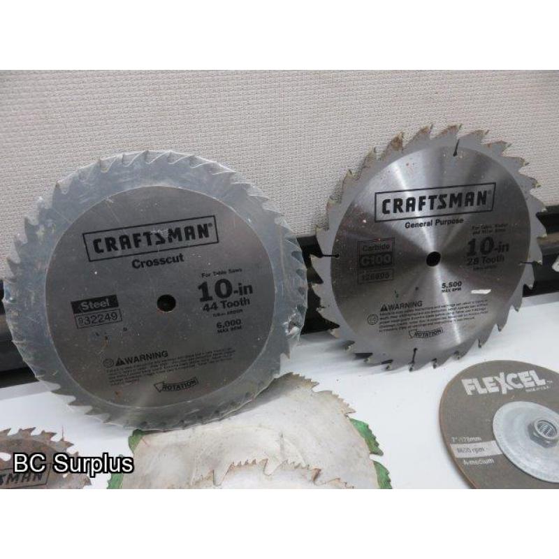 Q-525: Saw Blades & Sand Paper – 1 Lot