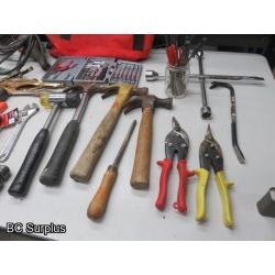 Q-530: Hand Tools; Sockets; Trouble Light – 1 Lot