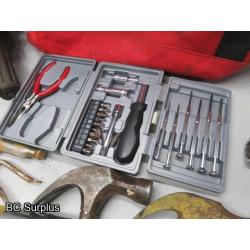 Q-530: Hand Tools; Sockets; Trouble Light – 1 Lot