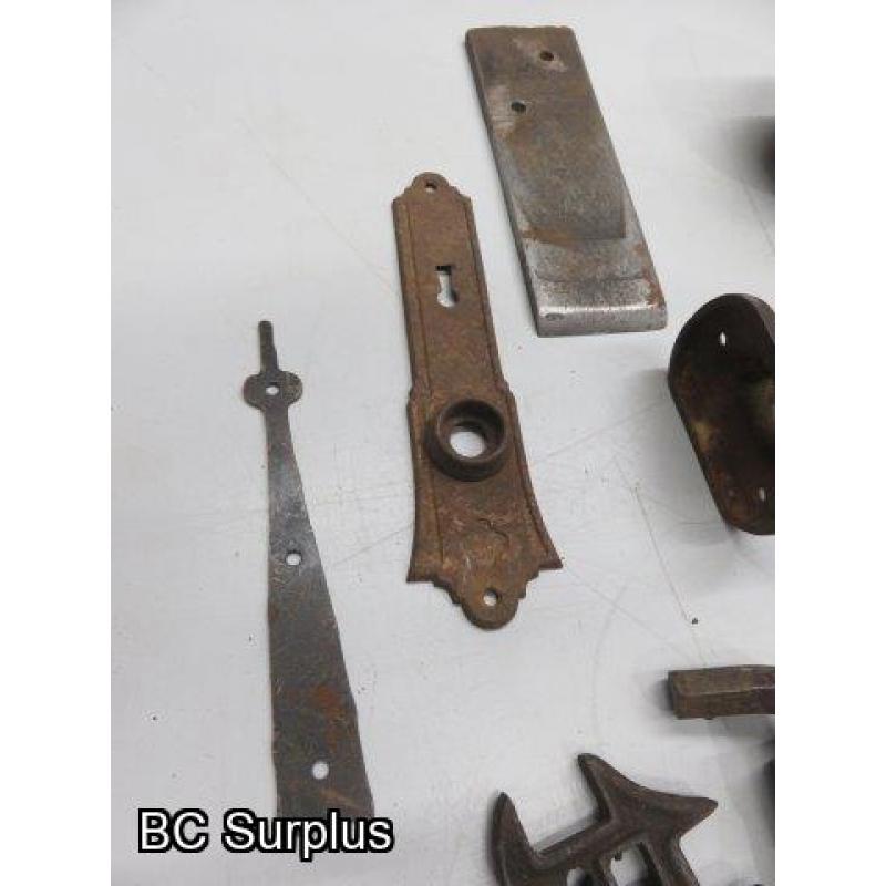 Q-531: Antique Hand Pumps; Scale Weights & Tools – 1 Lot