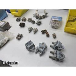 Q-532: Cable Connectors; Wheels & Various Hardware – 1 Lot