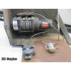 Q-536: Warn A2000 Electric Winch in Steel Bracket