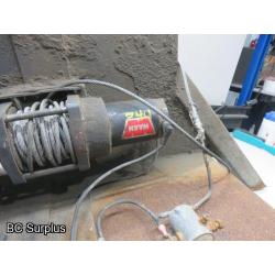 Q-536: Warn A2000 Electric Winch in Steel Bracket