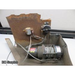 Q-536: Warn A2000 Electric Winch in Steel Bracket