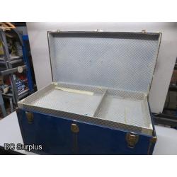 Q-537: Tin-Wrapped Steamer Trunk