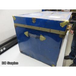 Q-537: Tin-Wrapped Steamer Trunk