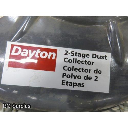 Q-538: Dayton 3AA21B Drum-Style Dust Collector–Cage NOT Included