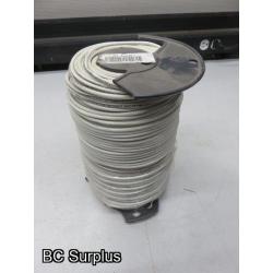 Q-544: Copper 10AWG Single Conductor Elec Wire – 500 ft Reel – Wh