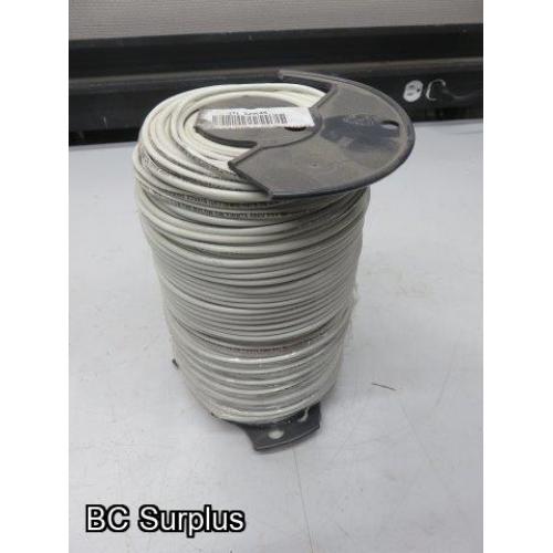 Q-544: Copper 10AWG Single Conductor Elec Wire – 500 ft Reel – Wh