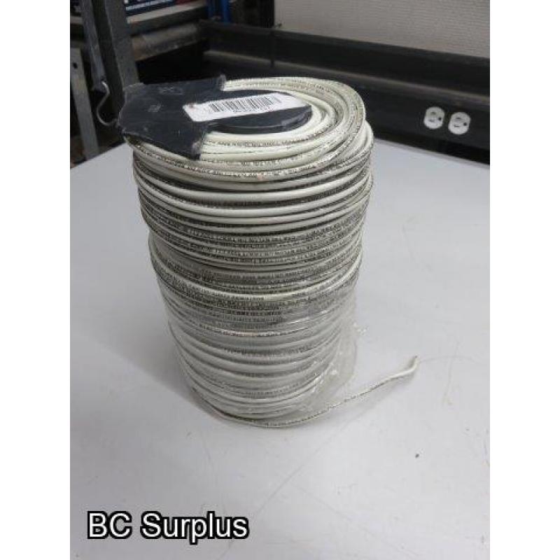 Q-545: Copper 10AWG Single Conductor Elec Wire – 500 ft Reel – Wh