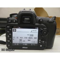 Q-558: Nikon D7200 Digital Camera; 24.2 Mega Pixel with Charger